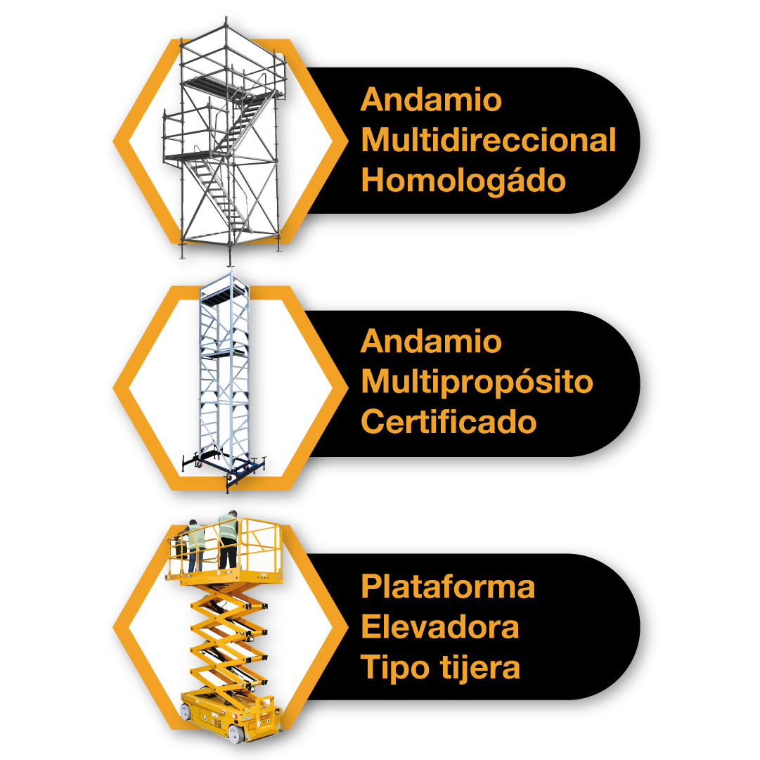 alquiler de andamios — Unión